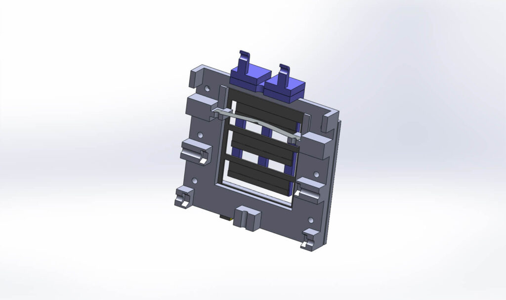 CAD-Modells des EAP-Antriebs des Vibrationsförderers